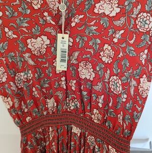 Floral pleated dress